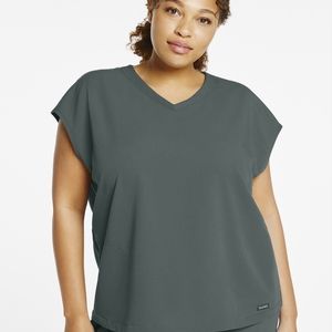 Jaanuu Alpine Green 2 Pocket Scrub Top